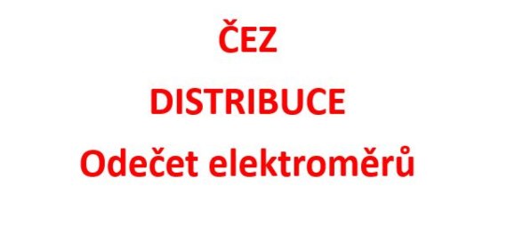 ČEZ - odečet elektroměrů