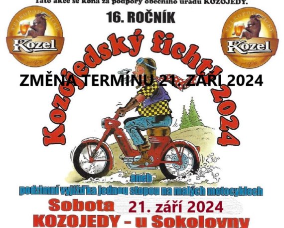 Kozojedský fichtl 2024 změna termínu 21.9.2024