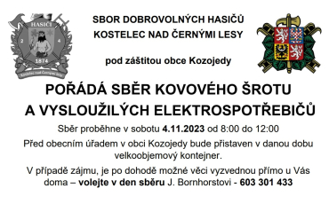 Sběr kovového šrotu a elektro