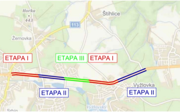 Dopravní komplikace na kutnohorské silnici I/2