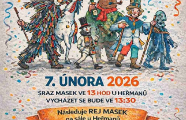 Masopust v Kozojedech: masky, průvod a dobrá nálada